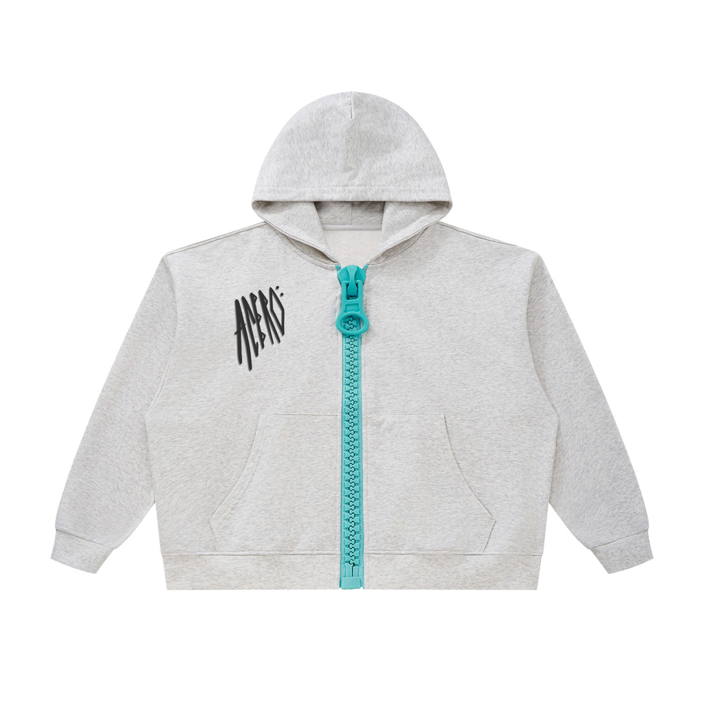Andreina Acero Unisex Oversized Chunky-Zip Boxy Hoodie