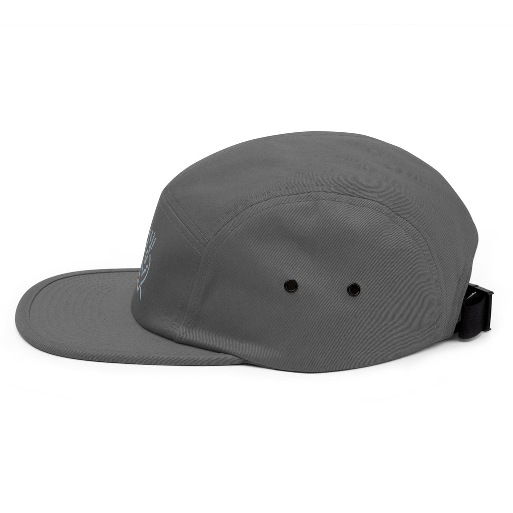 Michelle Mishkin Embroided 5 Panel Cap Grey