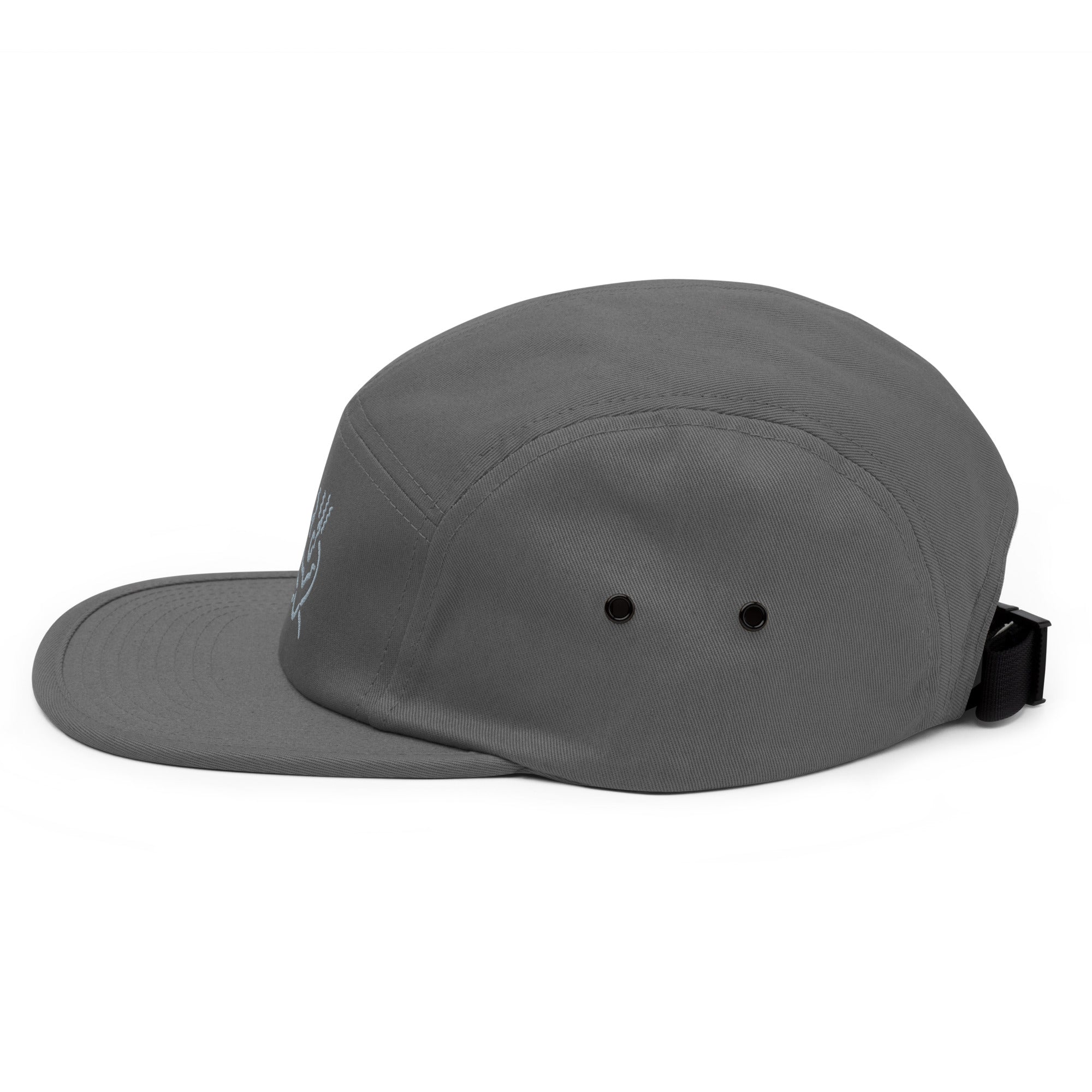 Michelle Mishkin Embroided 5 Panel Cap Grey