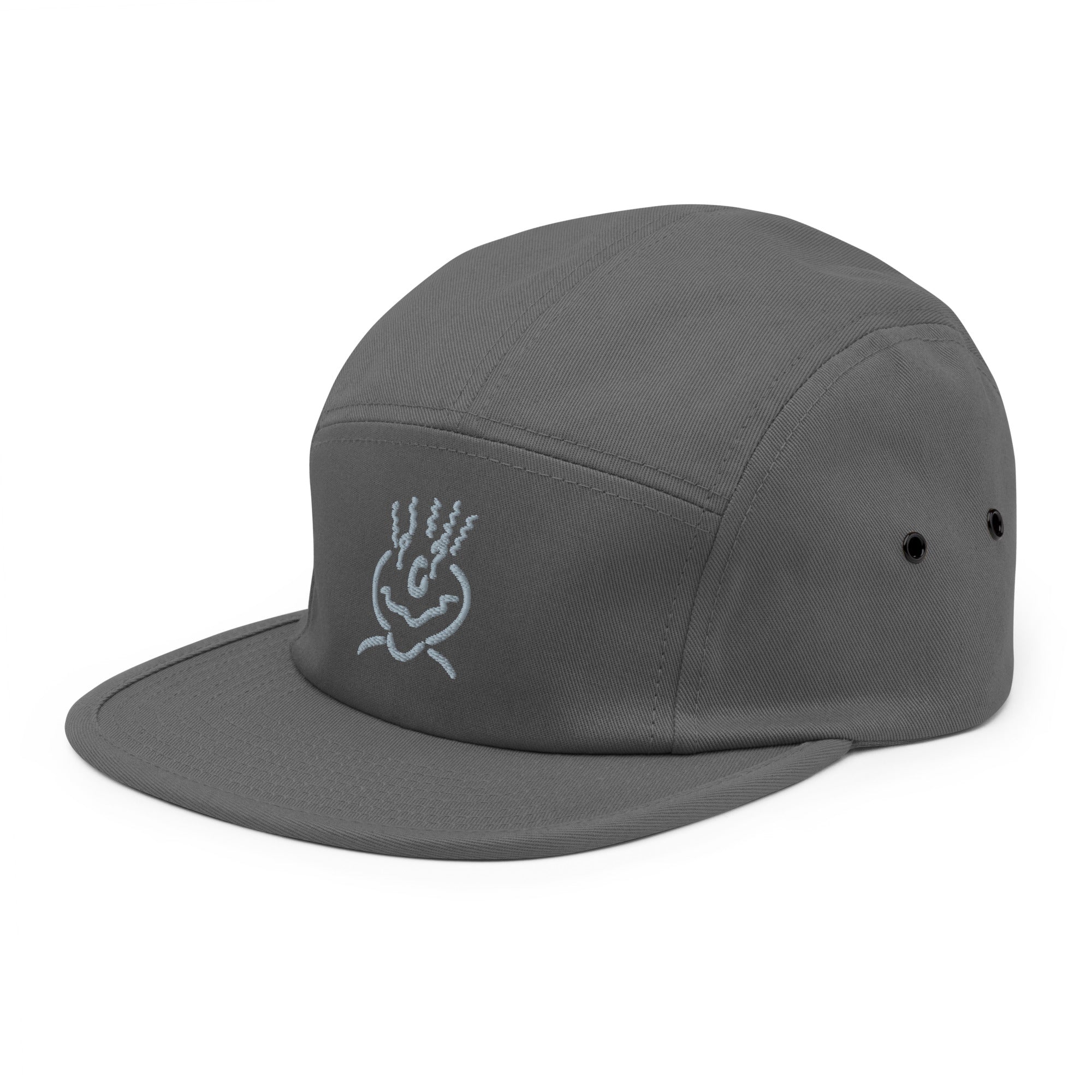 Michelle Mishkin Embroided 5 Panel Cap Grey