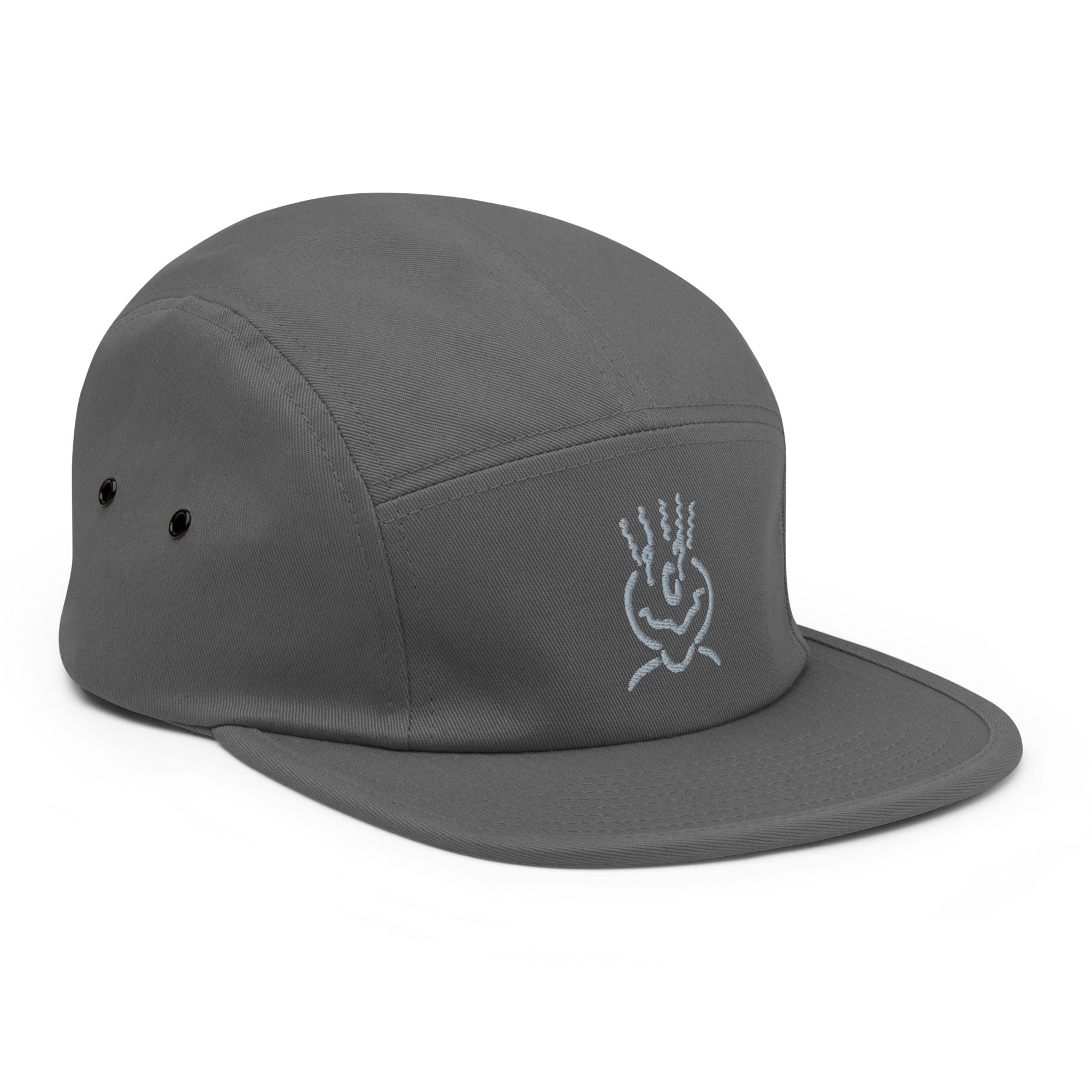 Michelle Mishkin Embroided 5 Panel Cap Grey