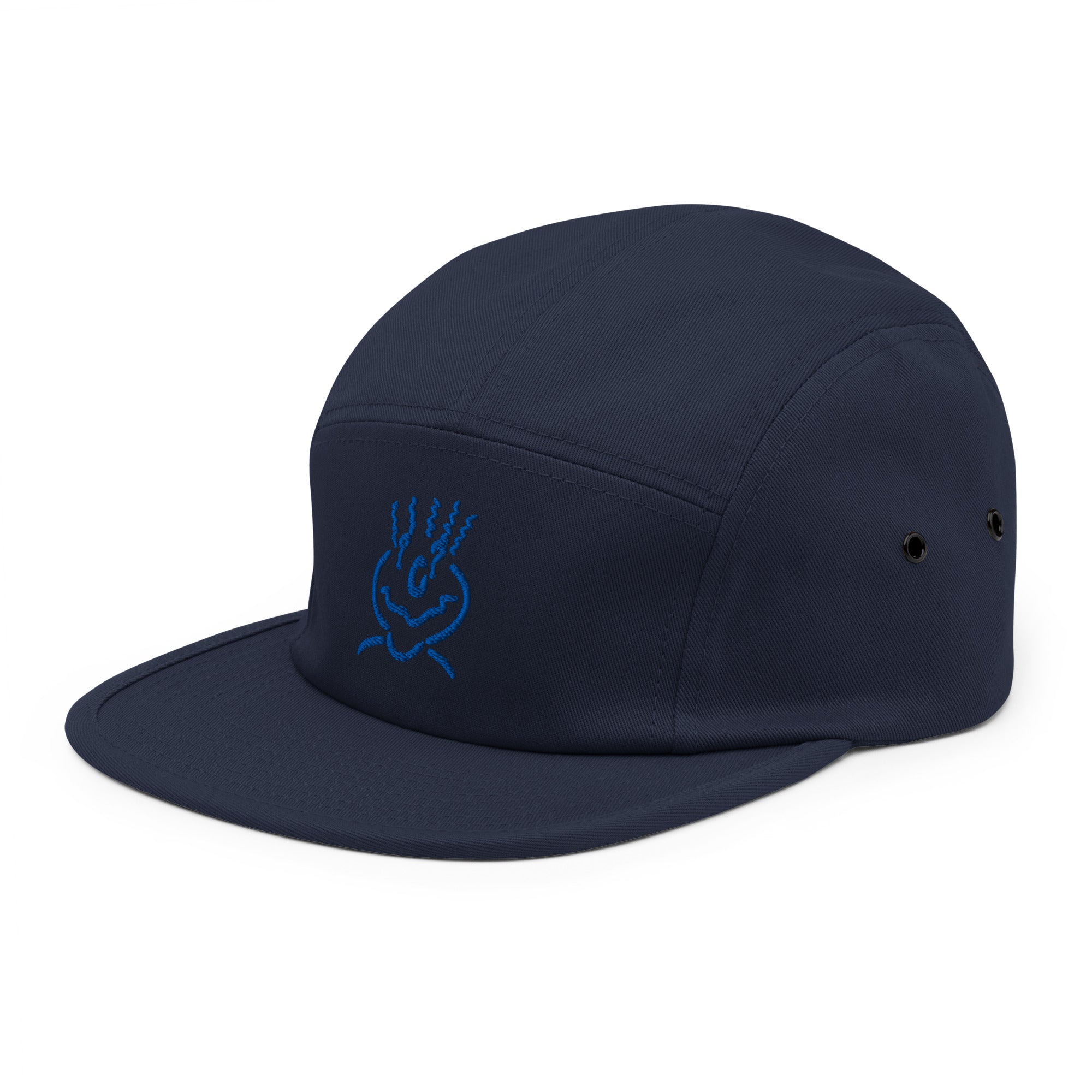 Michelle Mishkin Embroided 5 Panel Cap Blue