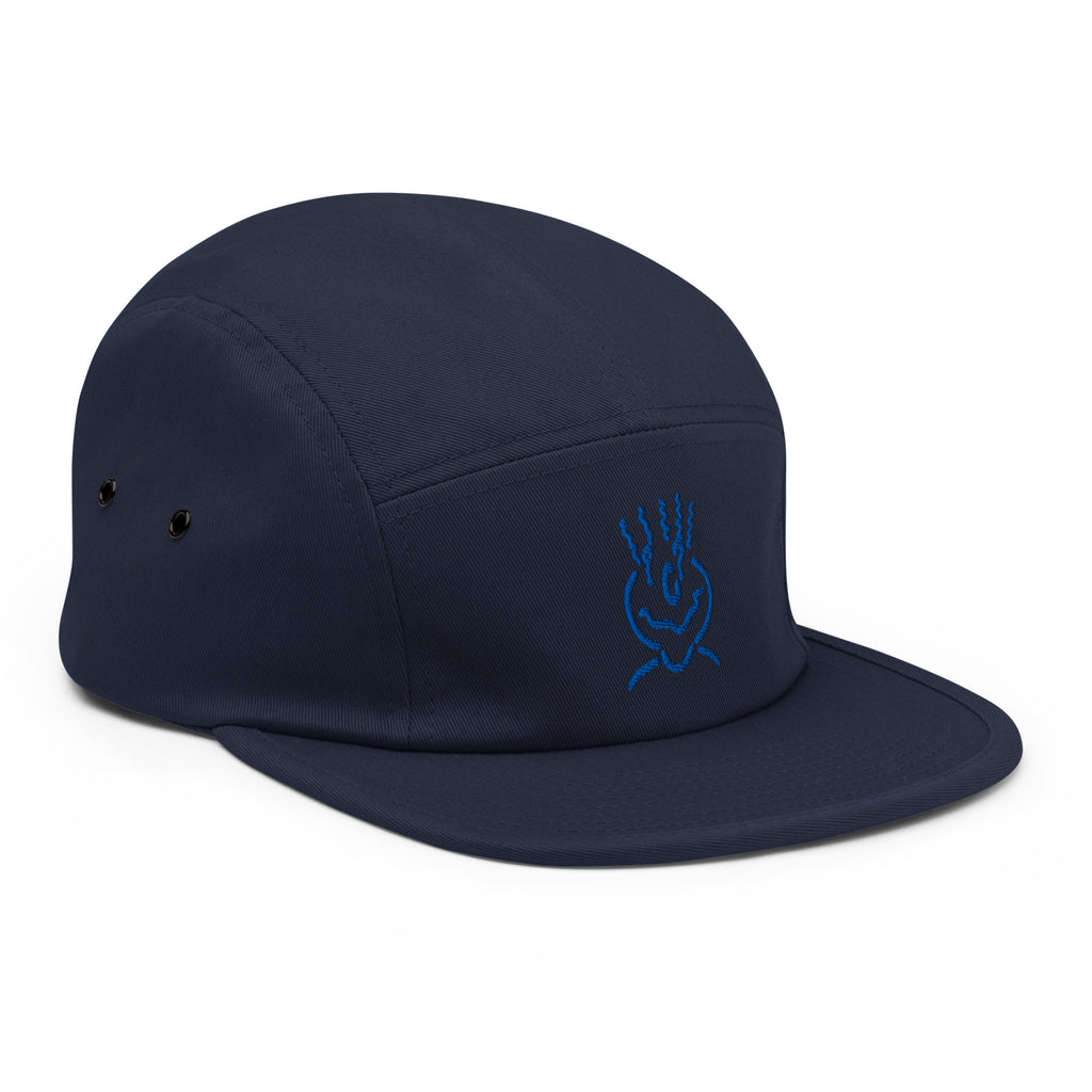 Michelle Mishkin Embroided 5 Panel Cap Blue