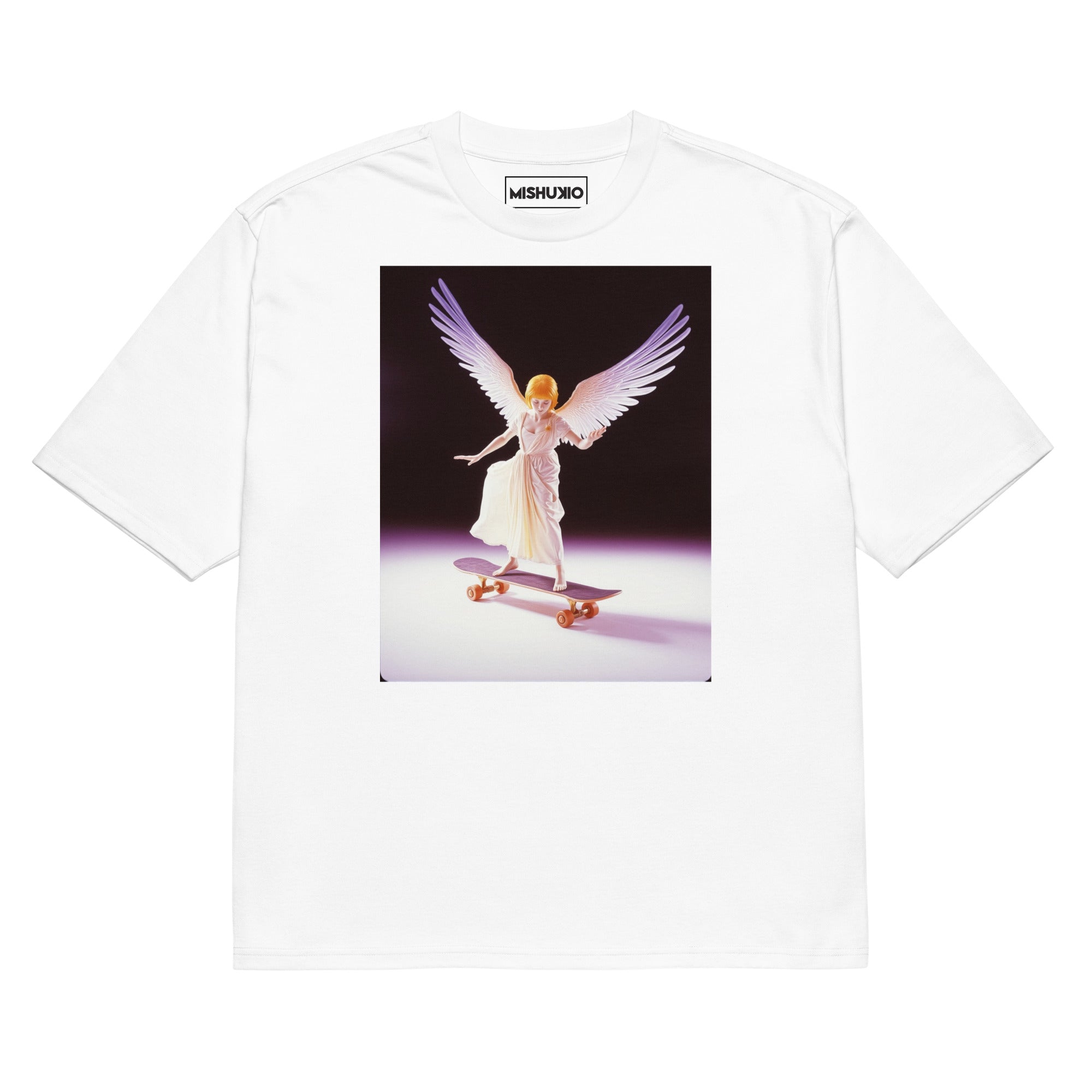 Printed Oversized T-Shirt Unisex White
