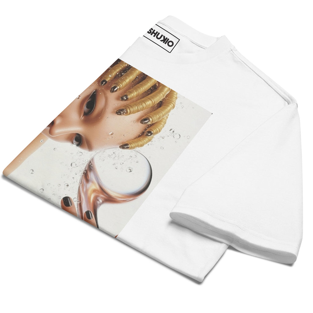 Printed Oversized T-Shirt Unisex White