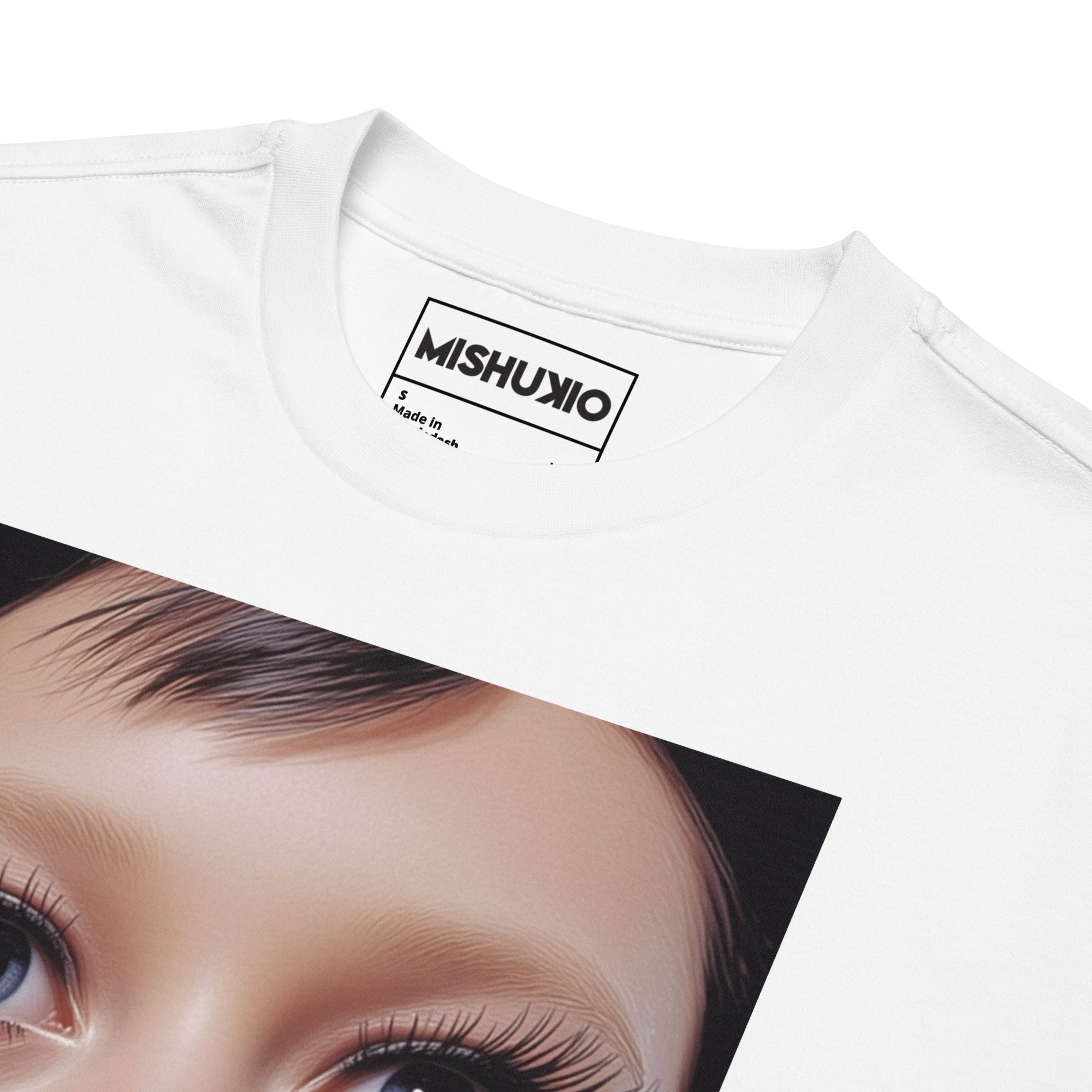 Printed Oversized T-Shirt Unisex White