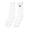 Michelle Mishkin Embroided White Middle Length Socks