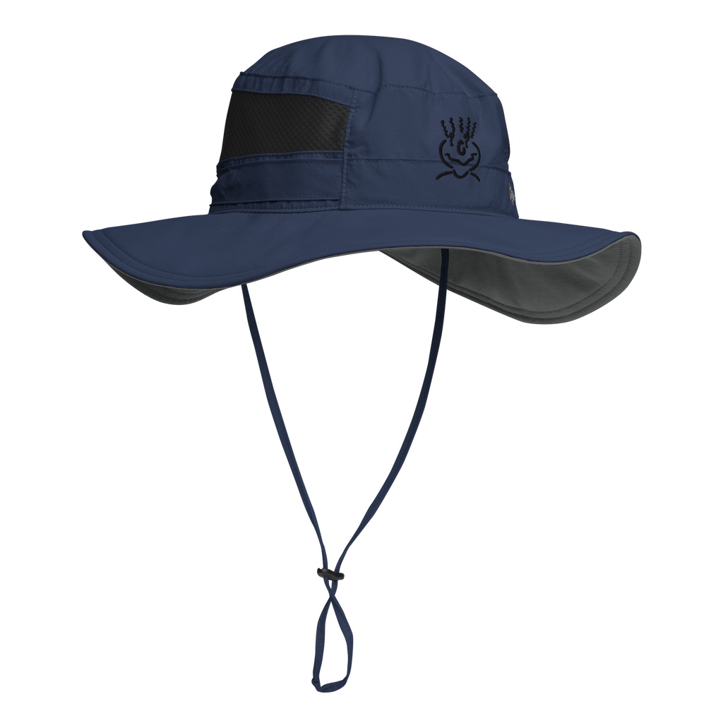 Michelle Mishkin Columbia Booney Embroided Hat Navy Blue