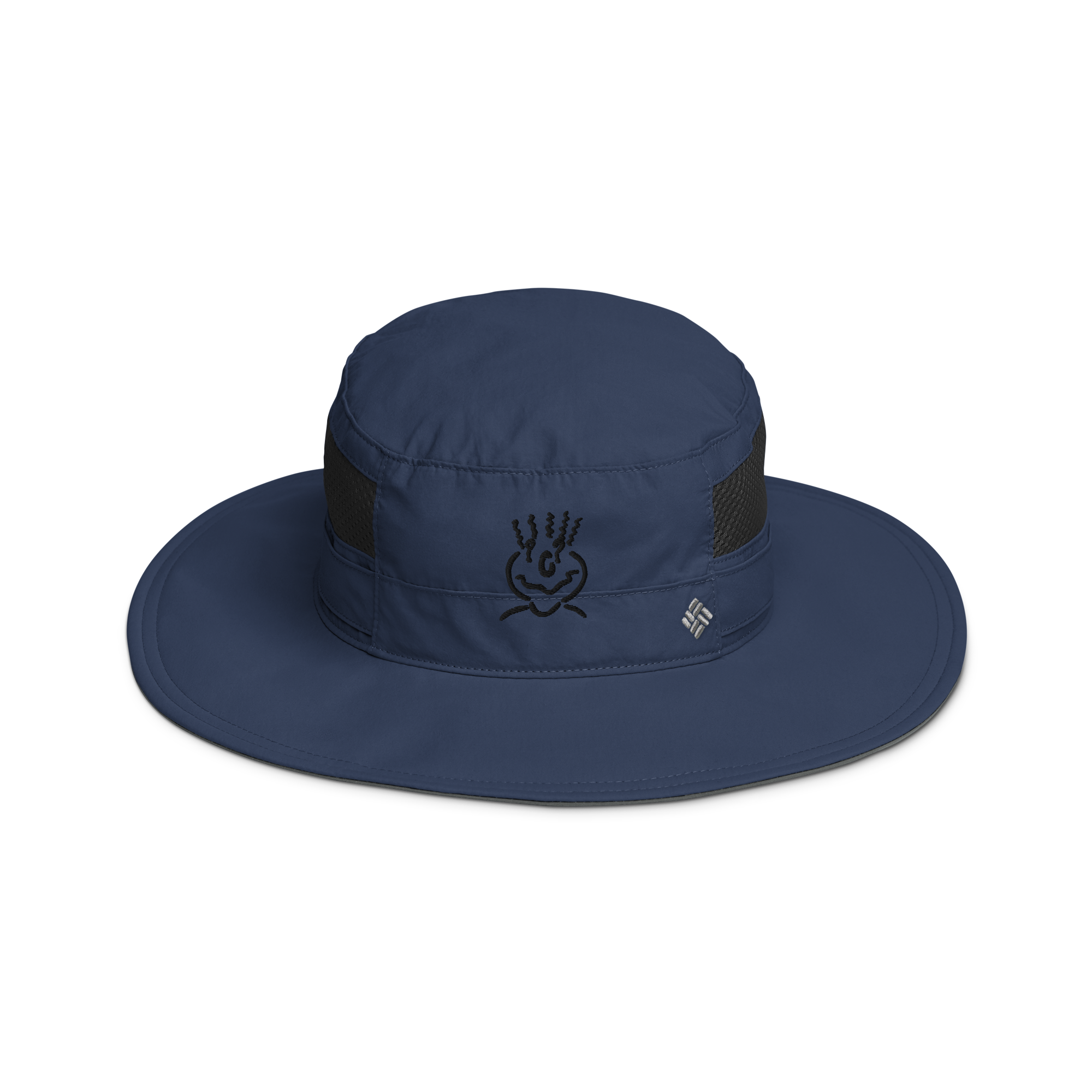 Michelle Mishkin Columbia Booney Embroided Hat Navy Blue