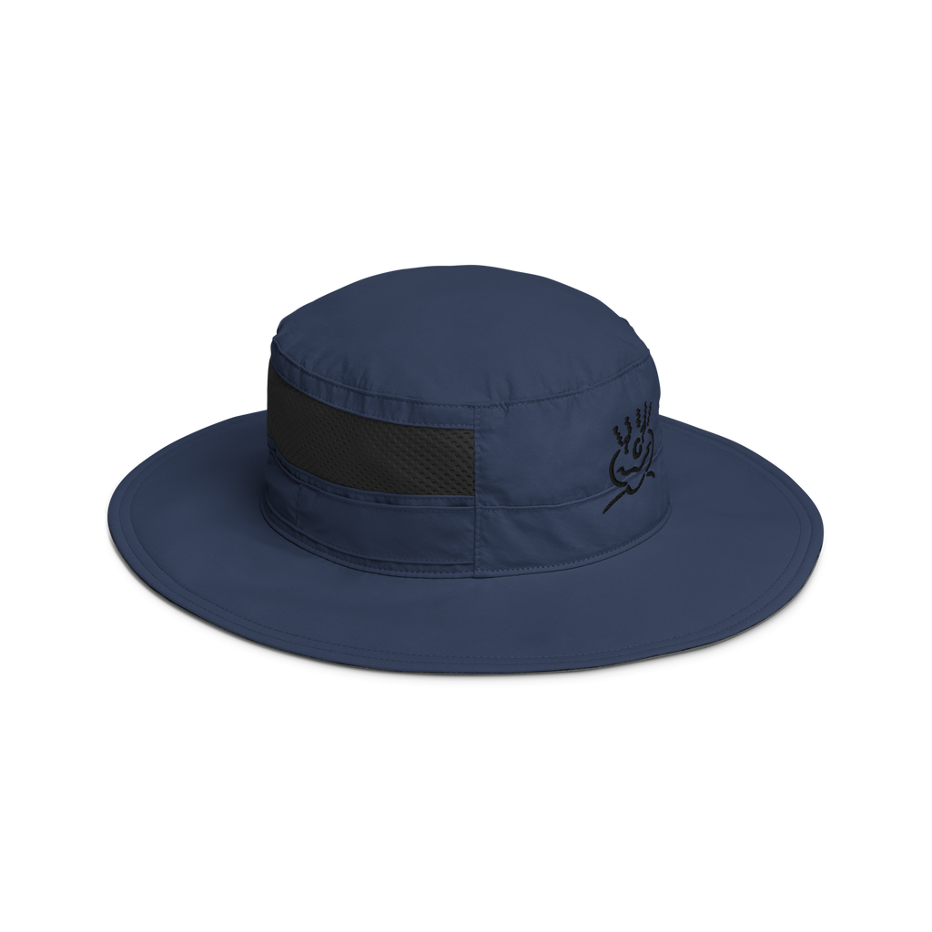 Michelle Mishkin Columbia Booney Embroided Hat Navy Blue