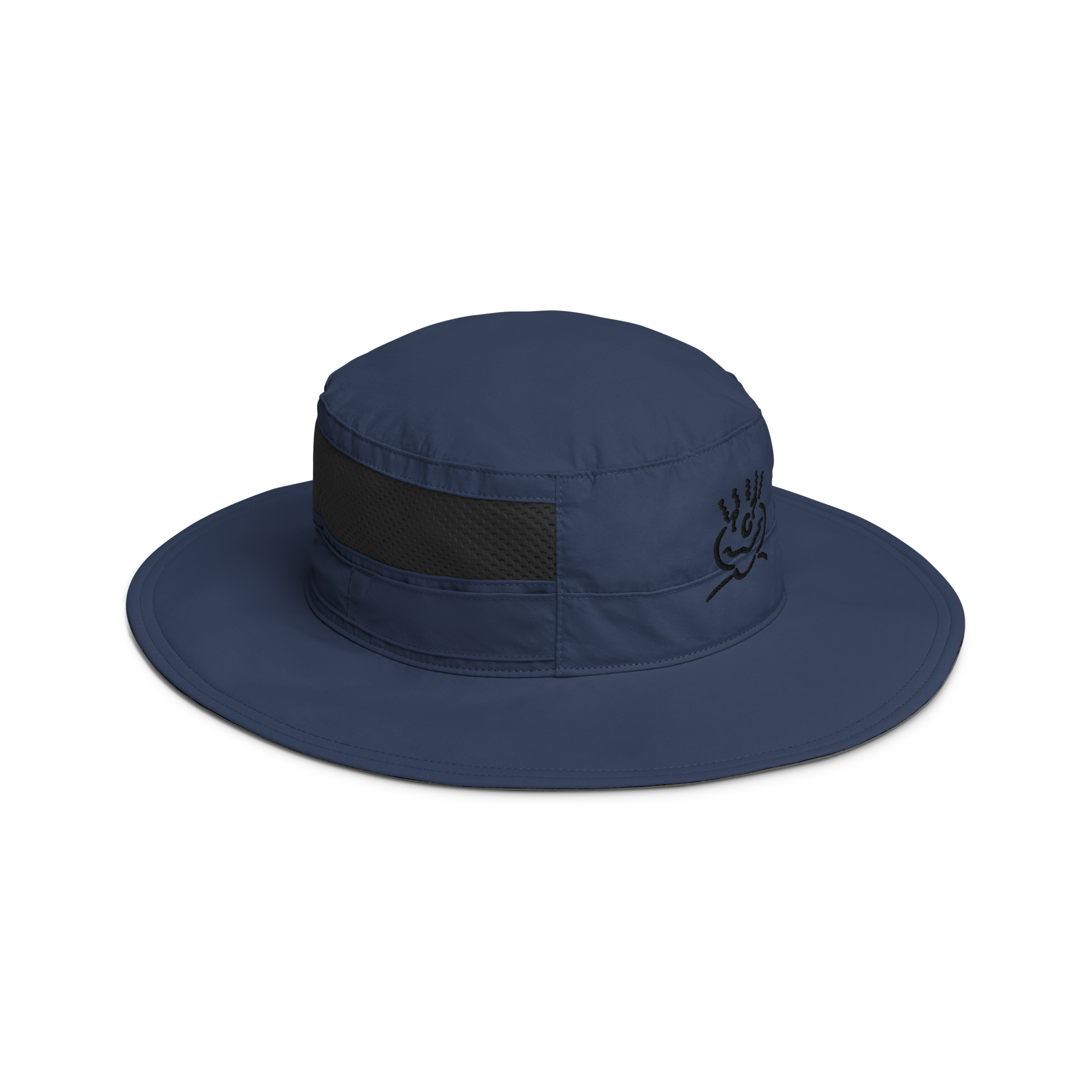 Michelle Mishkin Columbia Booney Embroided Hat Navy Blue