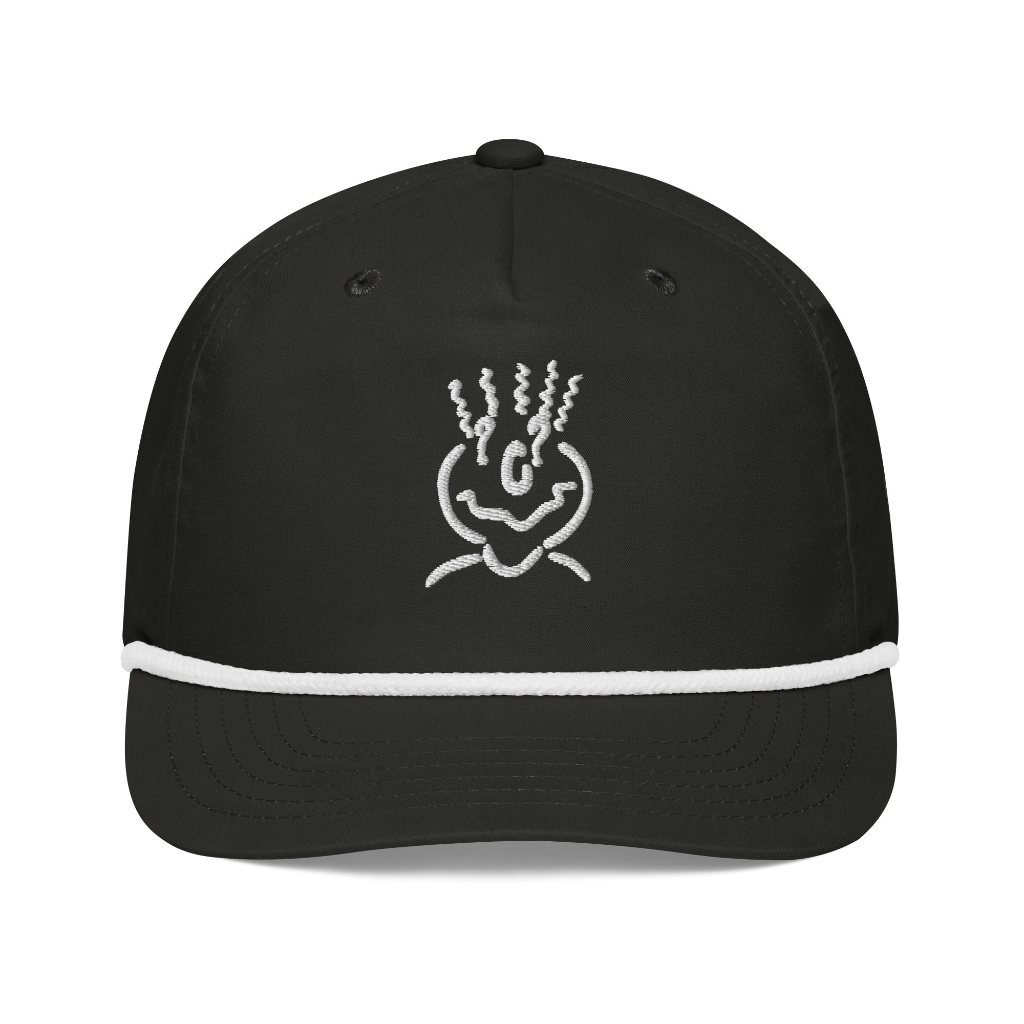 Michelle Mishkin Golf Rope Cap Embroidered Black & White Unisex
