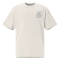Embroidered Oversized T-Shirt Unisex Beige
