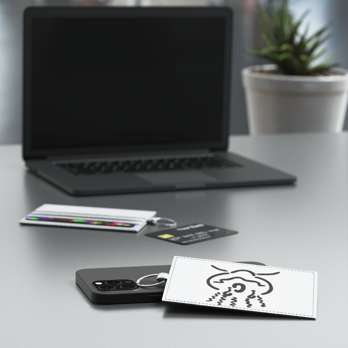 Saffiano Leather Card Holder