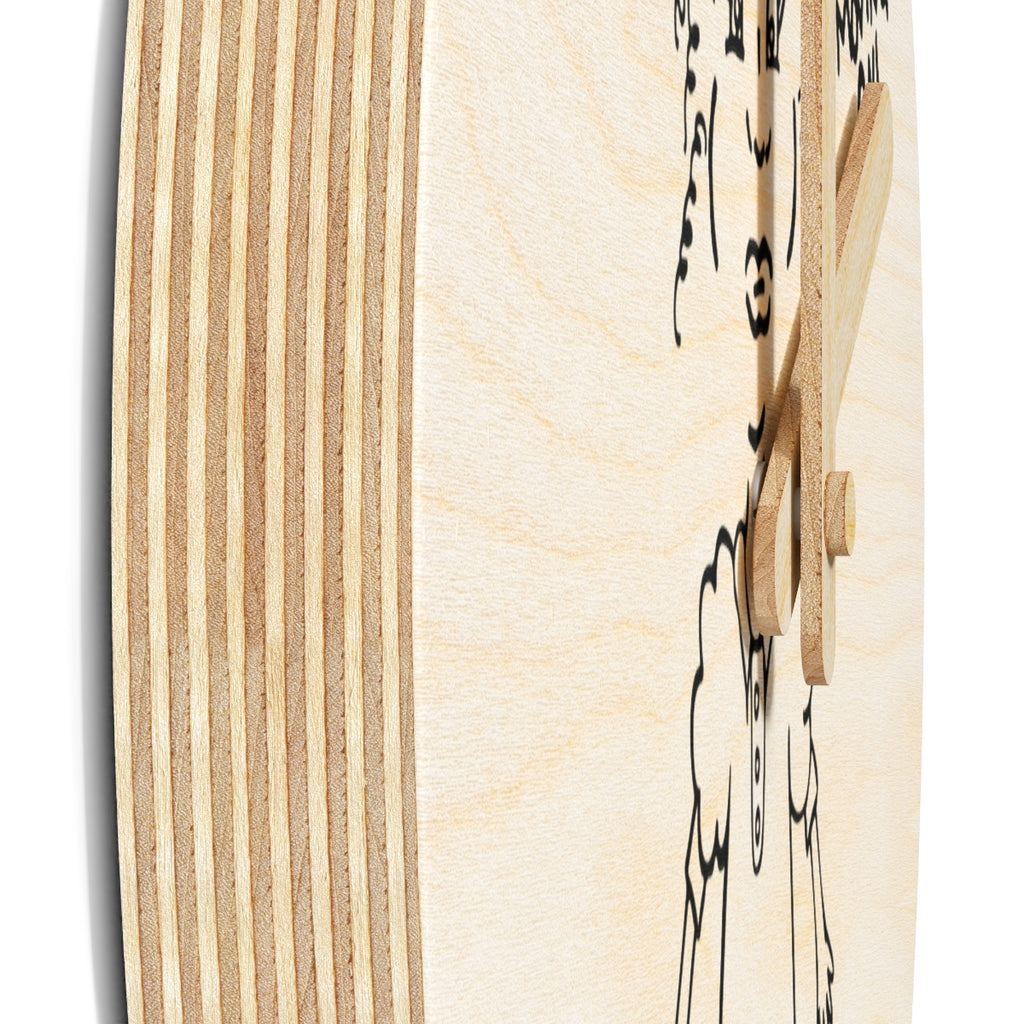 Wooden Wall Clock